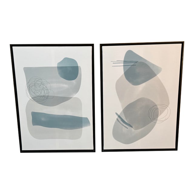 Calligaris Kuadro Geometric Prints, Set of Two For Sale