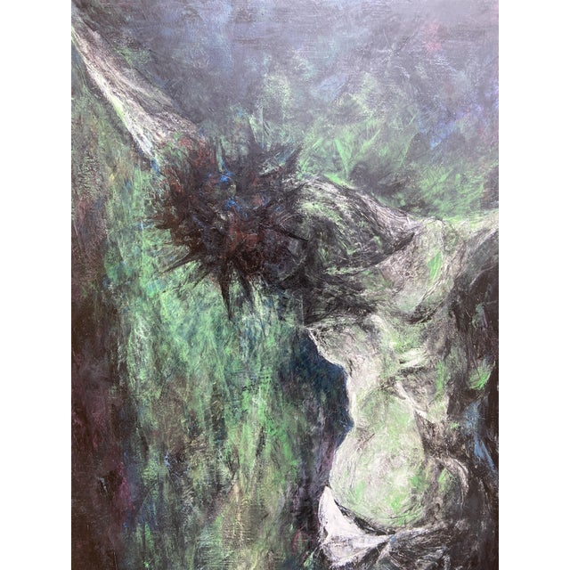 Vincent Gonzalez, Christ on the Cross, 1970s, Oil on Canvas For Sale - Image 10 of 10