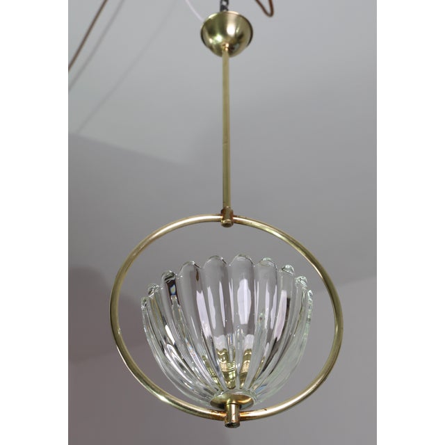 1950s Art Decò Barovier E Toso Pendant Light For Sale - Image 14 of 14