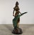Late 20th Century Bronze “Diana With Leaves” Sculpture, 35” H – Classical Female Figure on Marble Base For Sale In Dallas - Image 6 of 11