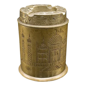 1900's Antique Hand Decorated Cigarette Keeper