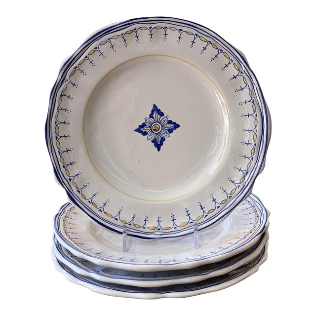 Antico Deruta Salad Plate, Simplified - Set of 4 For Sale
