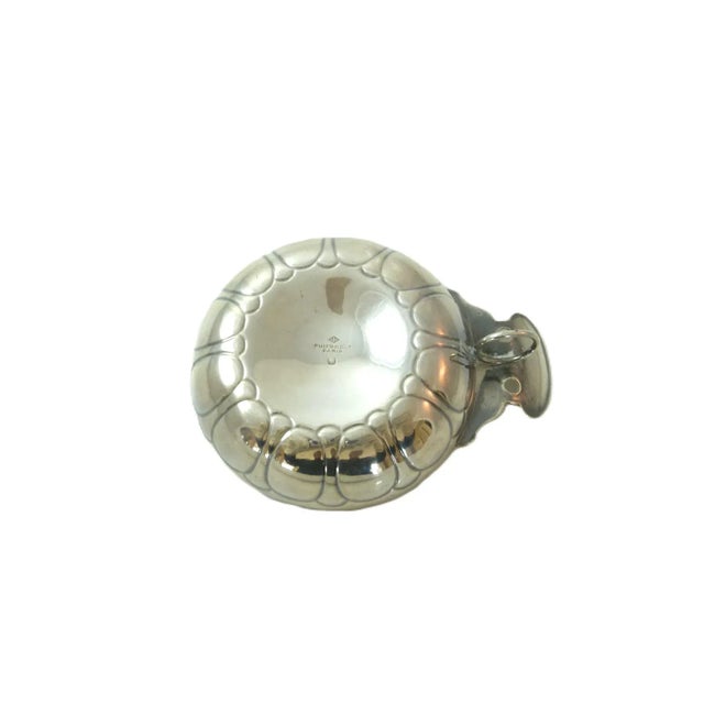 Metal Mid 20th Century French Sterling Silver Tastevin by Puiforcat, Tasting Cup for Wine, French Wine Tasting Silverware For Sale - Image 7 of 8