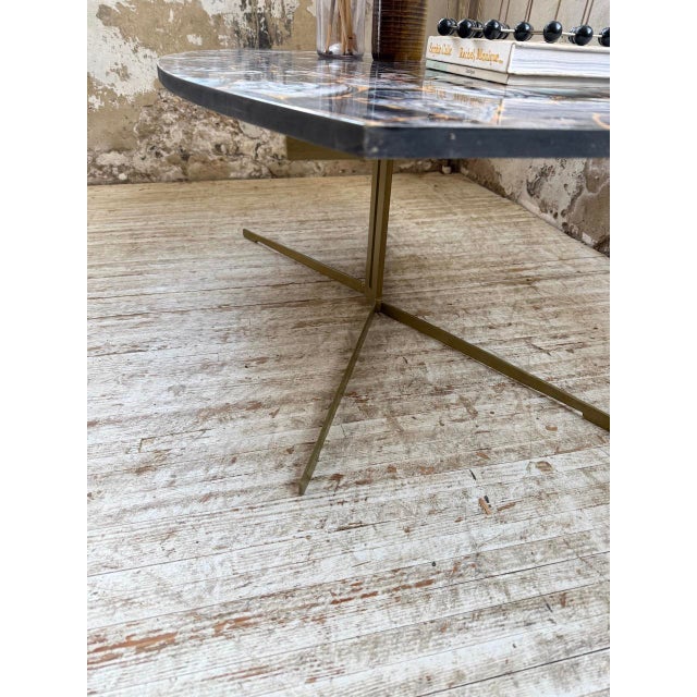 Coffee Table with Agate Stone Effect, 1990s For Sale - Image 14 of 18