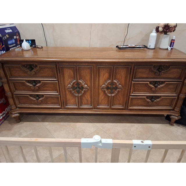 Vintage Stanley Solid Wood Dresser Beautiful vintage Stanley dresser crafted from solid wood with timeless style and...