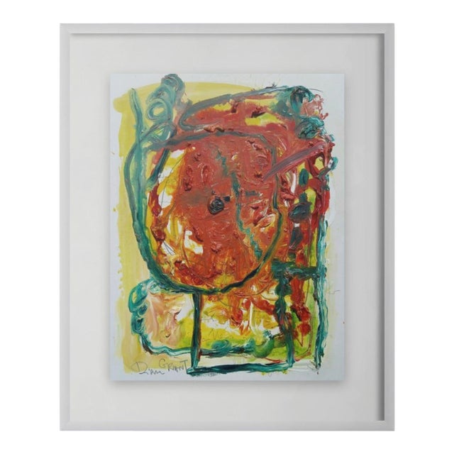 'Female Head' - Framed Original Oil Painting in the Style of Pablo Picasso / Abstract Figurative For Sale