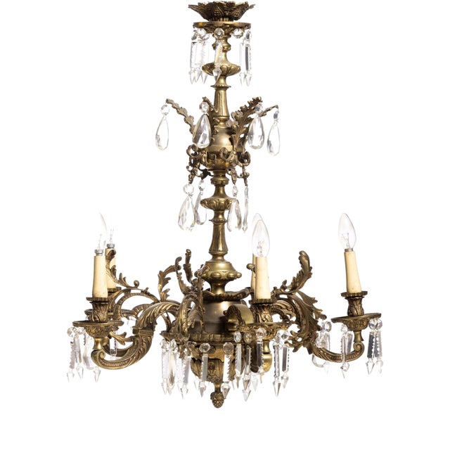 Ceiling Lamp in Bronze, Europe, 20th Century For Sale