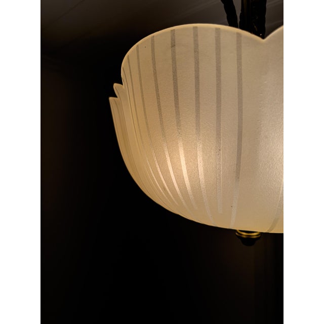 Swedish Brass Ceiling Lamp, 1940s For Sale - Image 11 of 13
