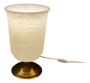 1960s Art Deco Alabaster Urn-Shaped Table Lamp