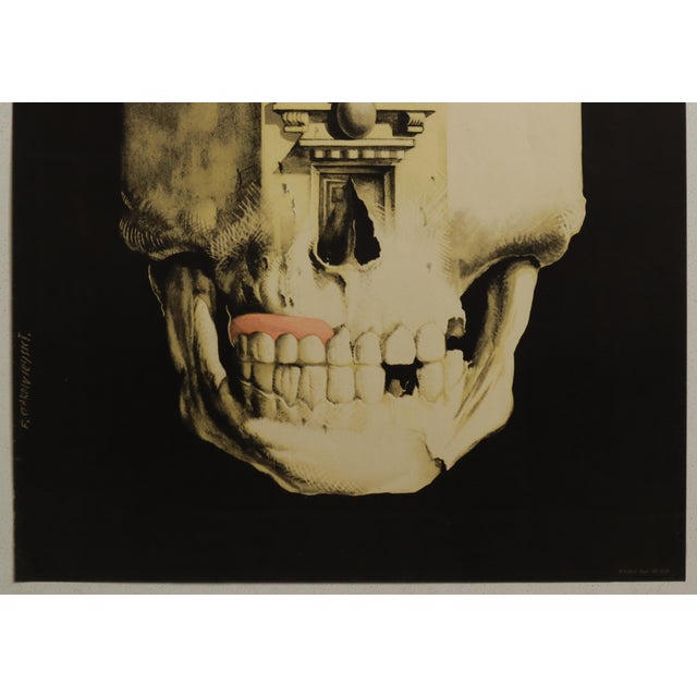 Figurative 1975 Original Polish Circus Poster - Cyrk (Aerialist) Zdzislaw Milach For Sale - Image 3 of 3