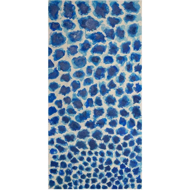 Giorgio Lo Fermo, Blue Spots, Original Oil on Canvas, 2021 For Sale - Image 5 of 5