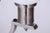Metal Art Deco Chandelier in Nickel, Steel and Opaline Glass, Czech, 1920s For Sale - Image 7 of 10
