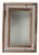 Woven Lattice Work Mirror with Reeded Wooden Frame, 1980s For Sale