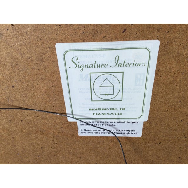 American Late 20th Century Etched Giltwood Mirror For Sale - Image 3 of 12