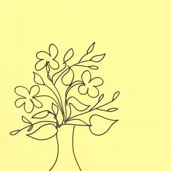 One of the 1 Line Minimalist Botanic Series. Each original drawing uses only a single line to create these simple, yet...