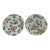 Pair or Antique Japanese Hand Painted Kutani Porcelain Dishes For Sale