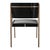 Metal "Vanquish" Chair With Bronze and Tailor Made Leather For Sale - Image 7 of 8