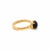 2020s Tiffany & Co. Picasso Black Spinel Sugar Stacks 18k Rose Gold Ring, Size 5 For Sale - Image 5 of 8