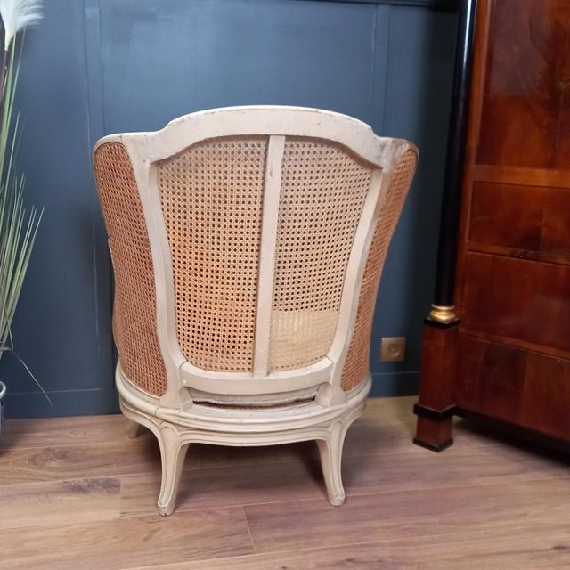 Brown Vintage English Nursing Chair For Sale - Image 8 of 15