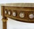 Brown 1970s Louis XVI Marble Top Console Table, Gilt Bronze, Porcelain Hand-Painted Plaques For Sale - Image 8 of 14