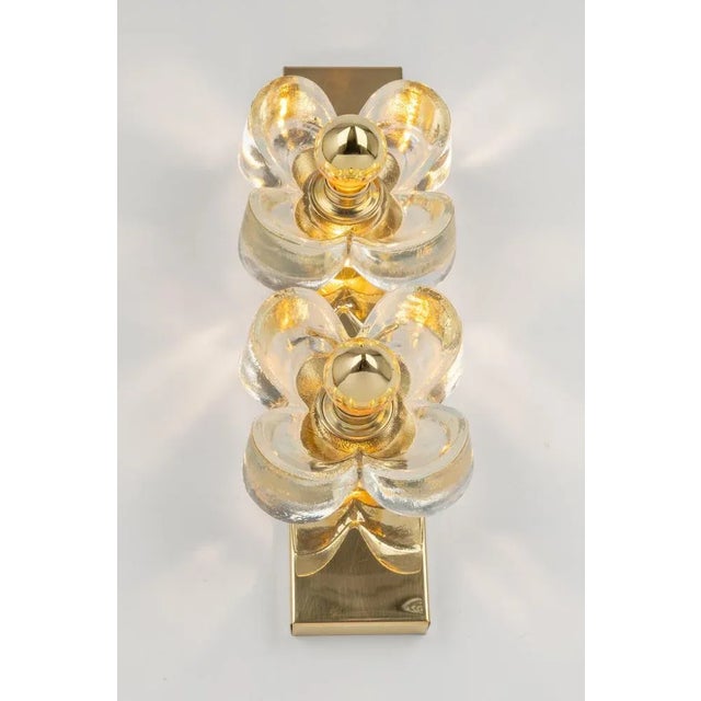 1970s Glass Wall Light attributed to Sische, Germany, 1970s For Sale - Image 5 of 10