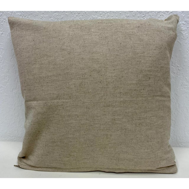 16" Square Pillow Adorned With A Bevy Of Colorful Chickens - Made in UK. This pillow was made in Wales, U.K., by a small...