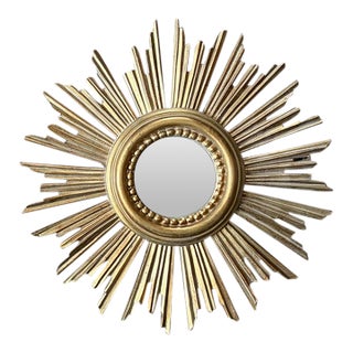Mid Century Italian Starburst Mirror For Sale