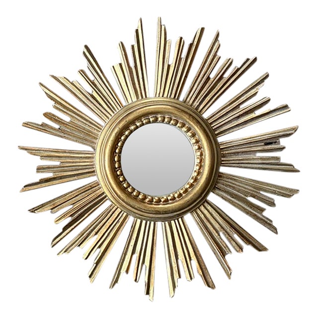 Mid Century Italian Starburst Mirror For Sale