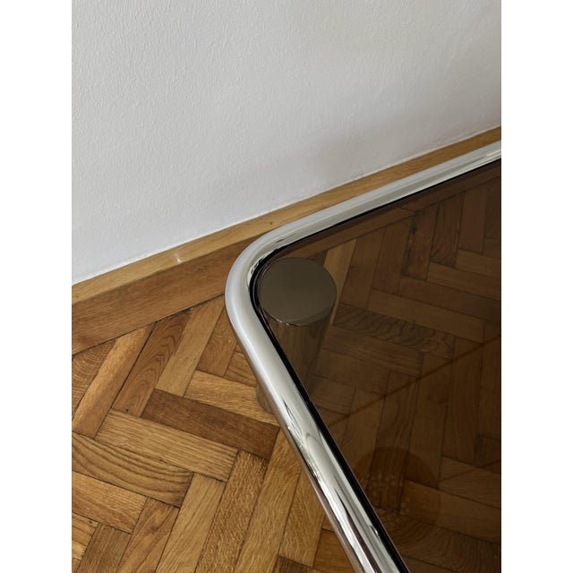 Cassina Sesann Coffee Table in Glass attributed to Gianfranco Frattini for Cassina, Italy, 1970s For Sale - Image 4 of 18