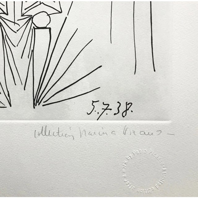 Artist: Pablo Picasso (after) Title: Femme Debout Medium: Lithograph on arches paper Sheet size: 29.25 x 21.5 inches Image...