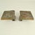 1970s Architectural Bronze Square Push Pull Door Handles with Organic Relief, 1970s, Set of 2 For Sale - Image 5 of 9