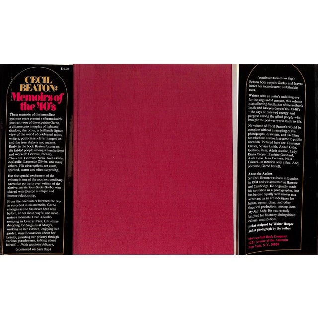 BEATON, Cecil INSCRIBED on FFEP; with all good wishes from Cecil Beaton [310] pp. McGraw-Hill Book Company 1972 9 1/4" x 6...