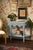 Brand new special order item. Not vintage. Demi lune in shape, this console rounds every corner into a soft half-moon with...