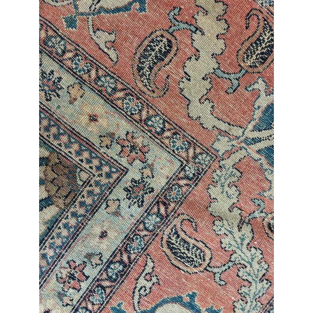 Antique Persian Tabriz. 8'1" X 11'7" For Sale In New York - Image 6 of 7