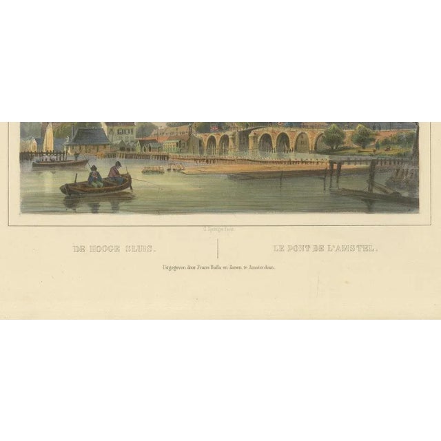 Paper C. Springer, Hoge Sluis, 1850, Lithograph on Paper For Sale - Image 7 of 10