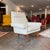 Vintage 1960s mid-century Danish modern high-back lounge chair with a comfortable angled back, softly rolled arms, and...