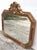 Large Vintage Mid Century Red Column Gold Gilt Beveled Glass Hanging Wall Mirror For Sale - Image 9 of 11
