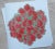 Contemporary "Tokyo Rose" Contemporary Abstract Red Flower Woodblock Botanical Print by Michelle Farro For Sale - Image 3 of 12