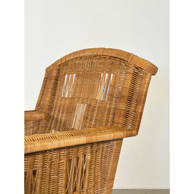 Ascona Wicker Armchair by Vivai Del Sud, 1970s For Sale - Image 13 of 18