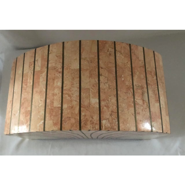 Maitland Smith Tessellated Pink Marble Domed Box For Sale In Detroit - Image 6 of 8