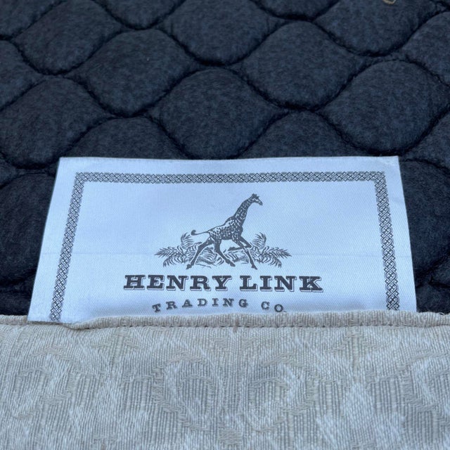Vintage Henry Link Wicker Rattan Sofa – Scalloped Braided 3-Seater Couch White For Sale - Image 10 of 10