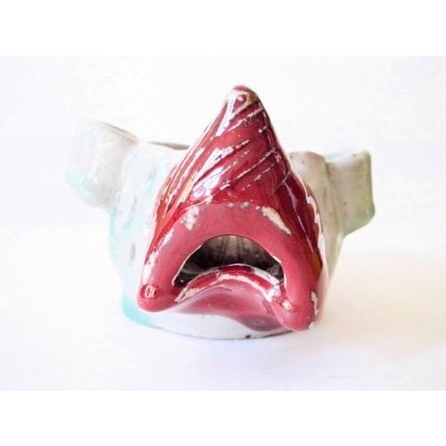 Unusual Vase Ikebana Ceramic Pottery Studio Art Signed Original For Sale - Image 4 of 4