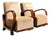 Vintage Art Deco Bentwood Lounge Chairs - Pair For Sale