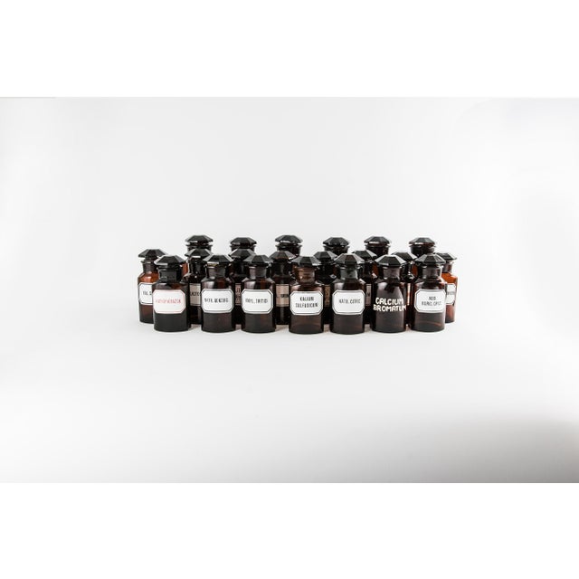 1960s Vintage Amber Pharmacy Bottles, 1960, Set of 68 For Sale - Image 5 of 11