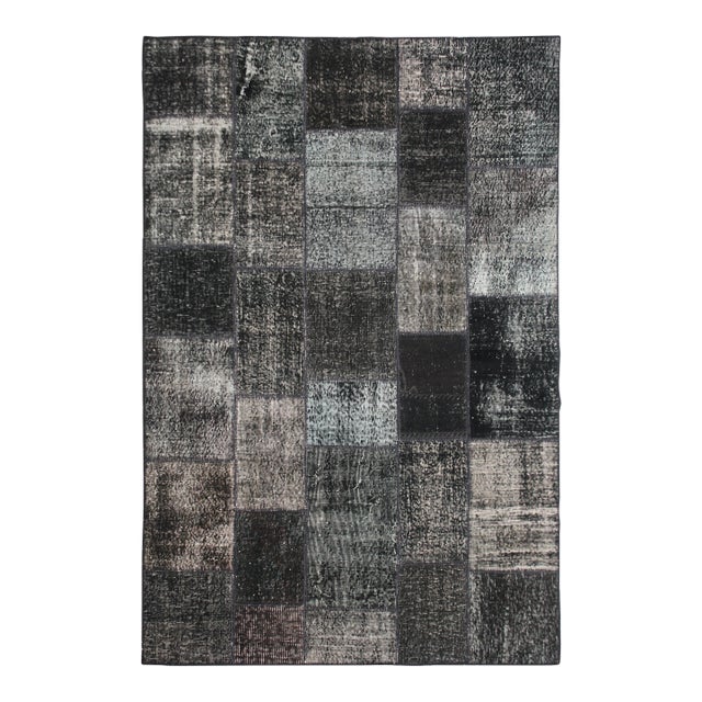 Handmade Vintage Patchwork Rug. 5'9" X 7'10" For Sale