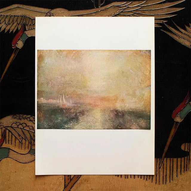 American 1960 After Joseph Turner "Yacht Approaching the Coast" Vintage First Limited Edition Print For Sale - Image 3 of 8
