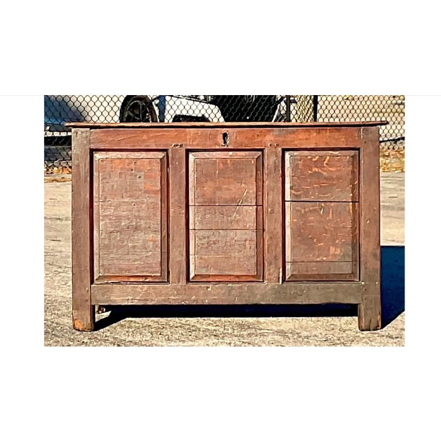 Vintage Rustic 19th Century Blanket Chest For Sale - Image 12 of 12