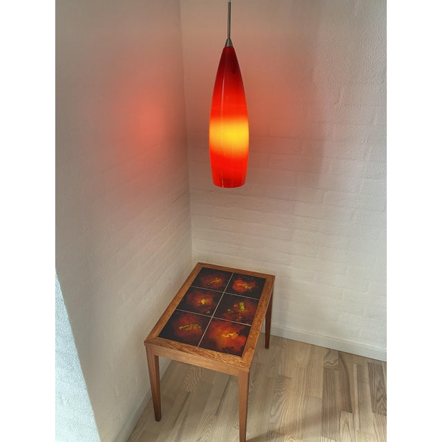 Red Red Pendant Lamp, 1960s For Sale - Image 8 of 10