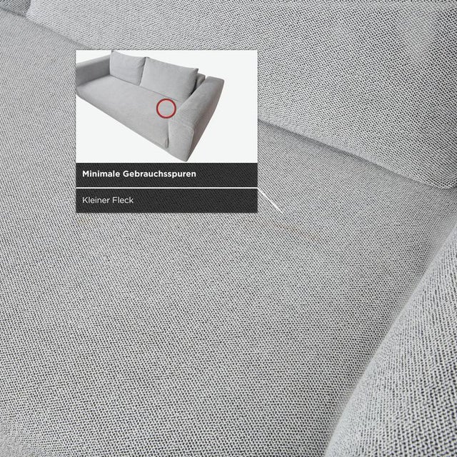 Textile Moss 3-Seater Sofa in Gray Fabric from Cor For Sale - Image 7 of 13