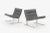 Mid-Century Modern 1950s Vintage Nicos Zographos Ch28 Lounge Chairs - a Pair For Sale - Image 3 of 13